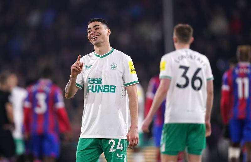 Miguel Almiron 6 – Had the first chance of the game when his right-footed volley ended up in the side netting. His second effort was a speculative shot from range… an effort that encapsulated Newcastle’s lack of potency where it mattered.
PA