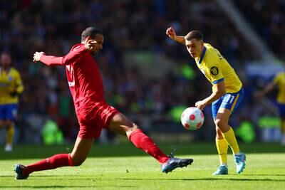 Centre-back: Joel Matip (Liverpool) – A brilliant pass for Luis Diaz’s winner to accompany his usual excellence in defence as Liverpool kept a clean sheet. Getty Images