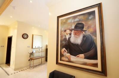 Inside view of the Jewish Community Centre in Dubai. Pawan Singh / The National