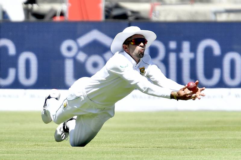 Keshav Maharaj of South Africa drops a catch. Getty
