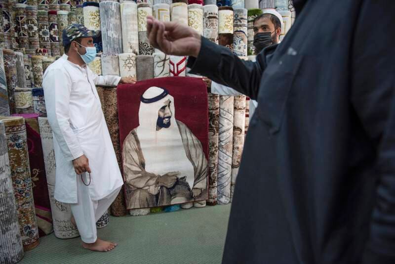 Hales from Afghanistan has worked in his carpet shop at the port for more than 35 years.