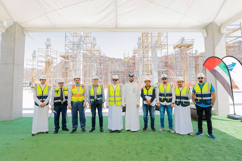 Saeed Al Tayer, chief executive of Dubai Electricity and Water Authority, visited the reservoir project in Hatta to review its progress. All photos: DEWA