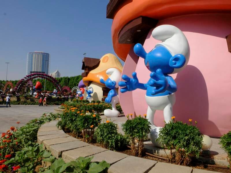 One of the most popular attractions is the Smurfs Village, featuring the popular children's characters. 