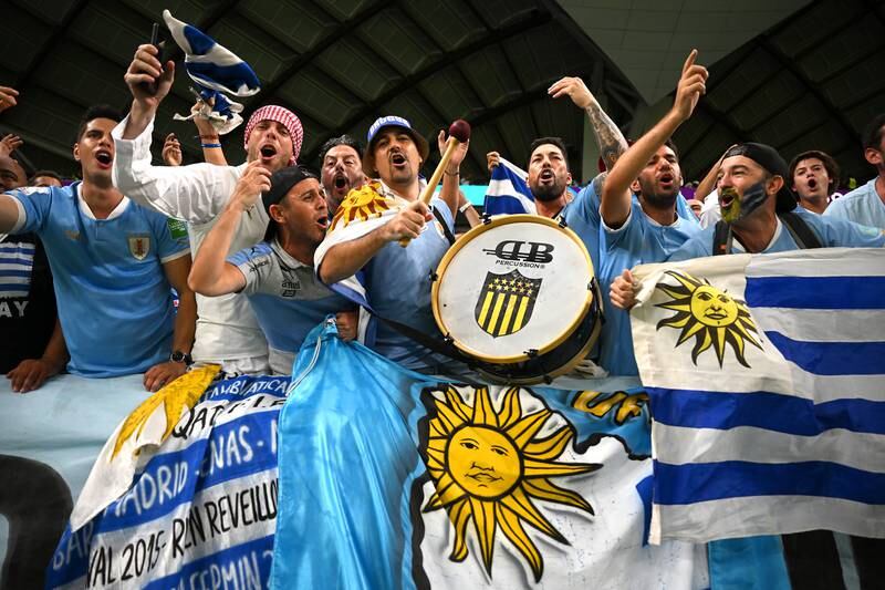 Uruguay's supporters. Getty Images