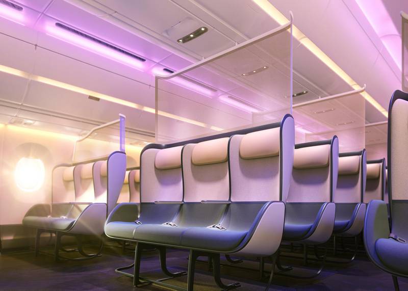 London design firm PriestmanGoode has unveiled its vision of the future of air travel. Courtesy PriestmanGoode  