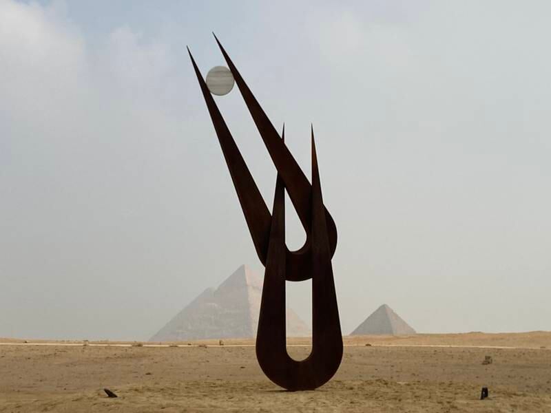 The Spirit of Hathor by British-American sculptor Natalie Clark. Nada El Sawy / The National