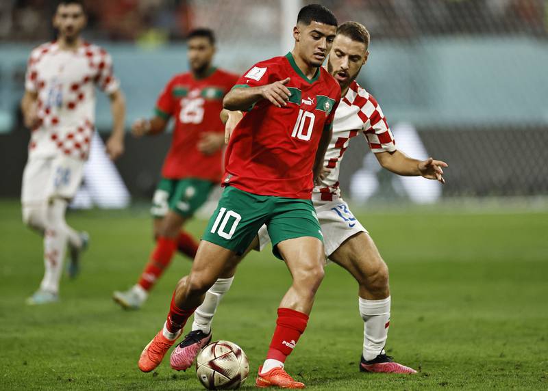 Anass Zaroury (Boufal 64') – 6. Burnley’s 22-year-old attacker came on half way through the second half and kept the pressure on Croatia, with one press helping to dispossess the opposition in their defensive third.

Reuters