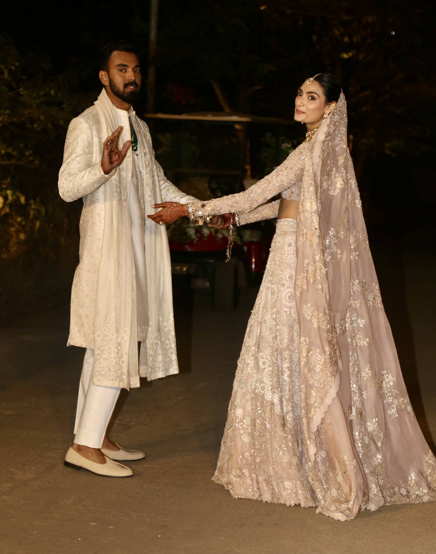 KL Rahul and Athiya Shetty tied the knot at an intimate ceremony in Khandala, Maharashtra. Photo: Pallav Paliwal