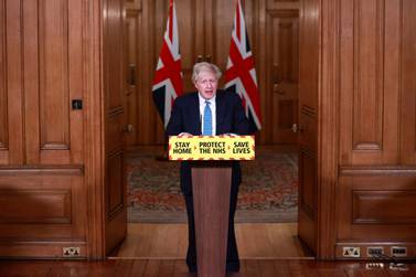 Britain's Prime Minister Boris Johnson has announced a third national lockdown for England that will last at least six weeks. Hannah McKay / Pool photo via AP
