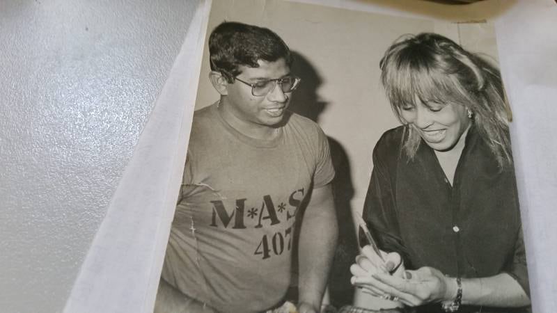 Sri Lankan journalist Lawrence Machado said his interview with Tina Turner was among his most memorable. Photo: Lawrence Machado