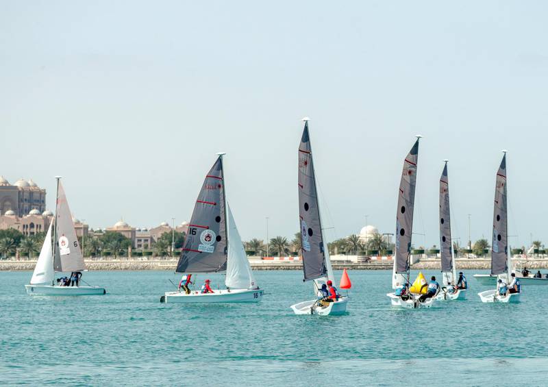 Abu Dhabi, March 20, 2019.  Special Olympics World Games Abu Dhabi 2019.  Sailing Level 1.
Victor Besa/The National