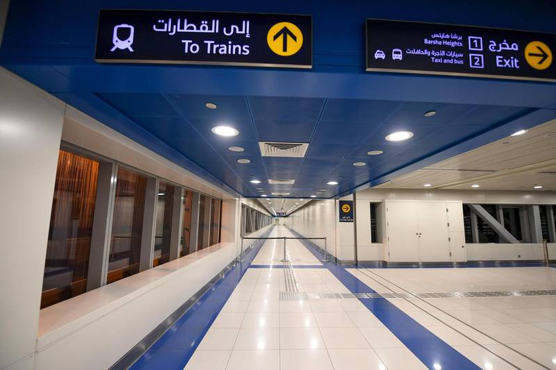 Dubai Metro will undergo deep cleaning this weekend. AFP
