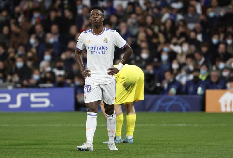 Vinicius Jr 7. Madrid’s best player in the first half. Turned quickly past James to win a 9th minute free-kick. Won a 50/50 with Loftus-Cheek just before half time – to the fury of Tuchel. Lost possession which led to what Chelsea thought was their third goal – the one disallowed by VAR. Then set up Madrid’s second. EPA