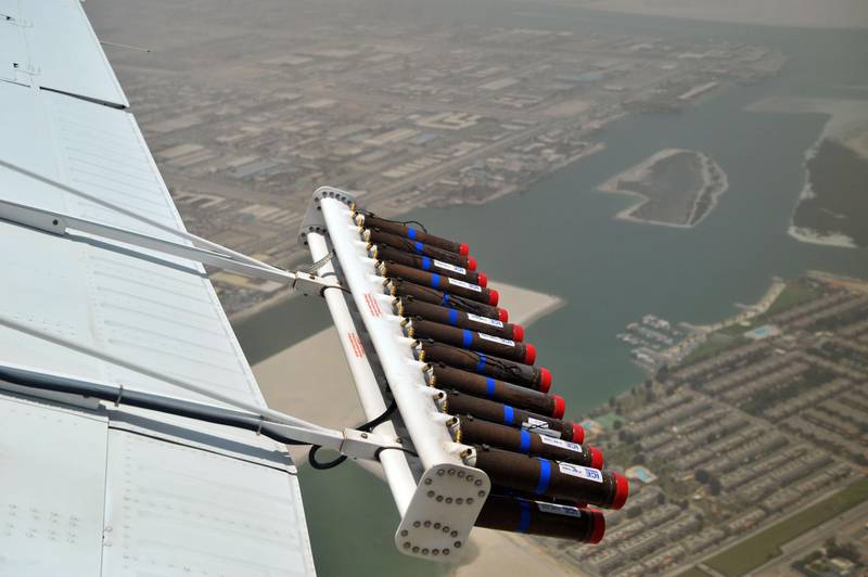 Provided photo of cloud seeding operations in the UAE Courtesy National Centre for Meteorology and Seismology *** Local Caption ***  D3S_3821.JPG