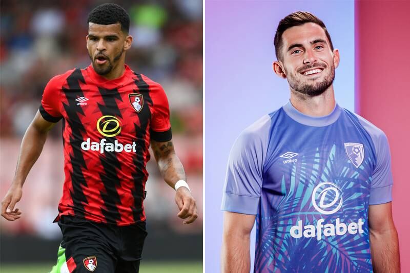 No 2: Bournemouth's home and away kits. Photo: Bournemouth / Twitter / Getty Images