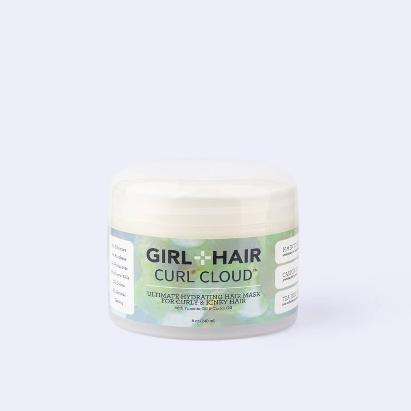 Hydration for curly hair: Curl Cloud mask by Girl+Hair at Thekur, Dh58.
