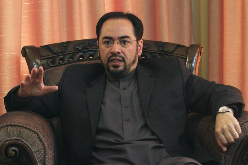 Those who won approval included Salahuddin Rabbani, the former head of Afganistan's Peace Council, pictured here in Kabul on June 27, 2012. Mr Rabbani will be the country's new foreign affairs minister. Mohammad Ismail/Reuters 