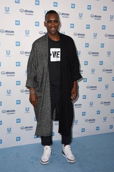 Actor Mahershala Ali arrives for WE Day California at the Forum in Inglewood, California on April 25, 2019. - WE Day is the world’s largest youth empowerment event combining the energy of a live concert with the inspiration of extraordinary stories of leadership and change. WE Day California will bring together world-renowned speakers and award-winning performers to celebrate the tens of thousands of young people from across California who have made a difference in their community. (Photo by Robyn BECK / AFP)