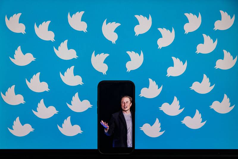 Elon Musk’s $44bn takeover of Twitter is subject to a court battle after the billionaire tried to back out. AFP