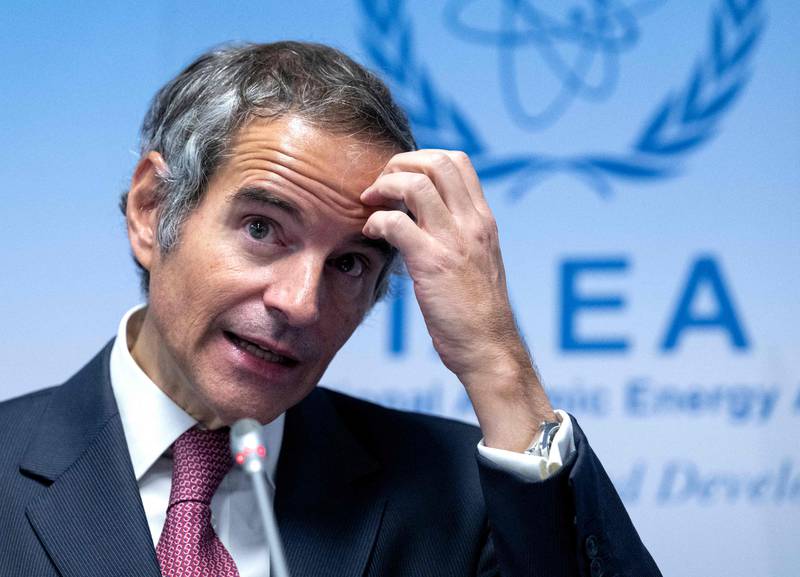 Rafael Grossi, director general of the International Atomic Energy Agency, will not be part of the watchdog's team visiting Iran on Sunday. AFP