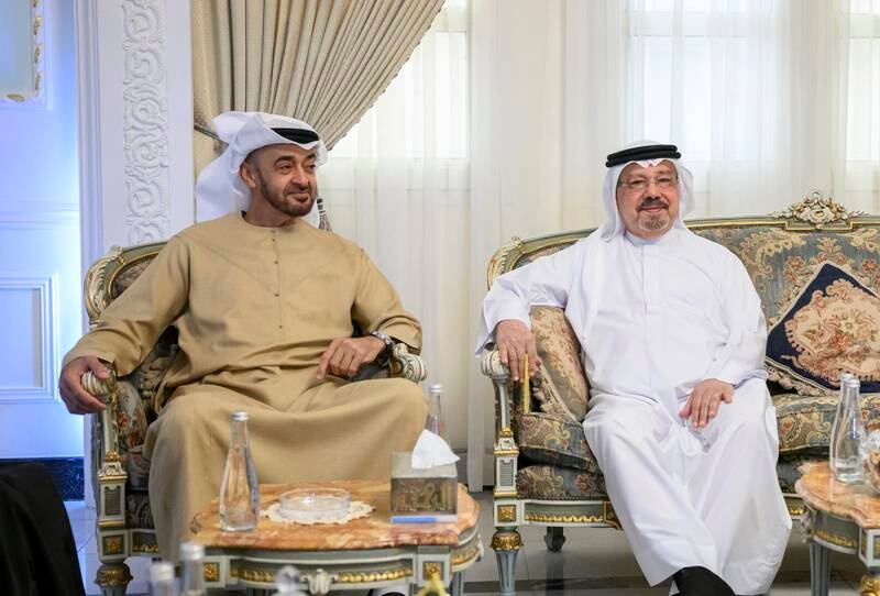 President Sheikh Mohamed visits the home of Ali Mohammed Al Shorafa Al Hammadi. Photos: UAE Presidential Court