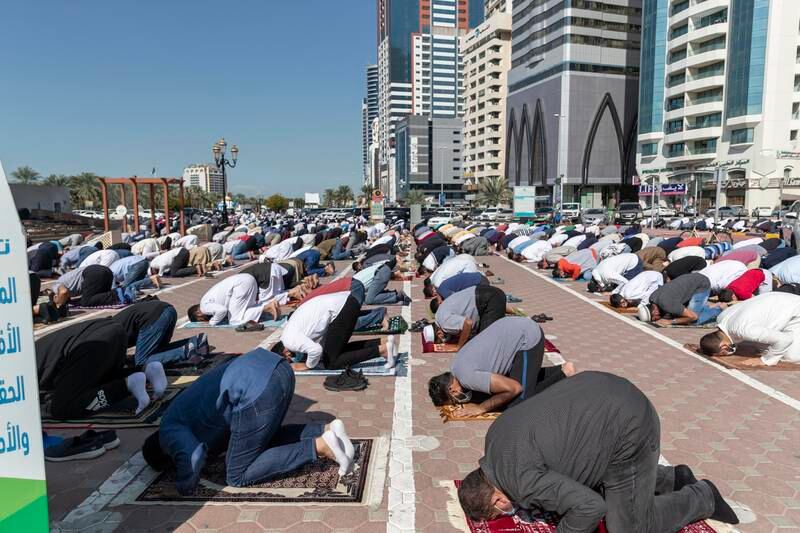 One of the most significant changes is allowing mosques to increase capacity. Restrictions had meant more worshippers were spilling out on to the streets. Antonie Robertson / The National