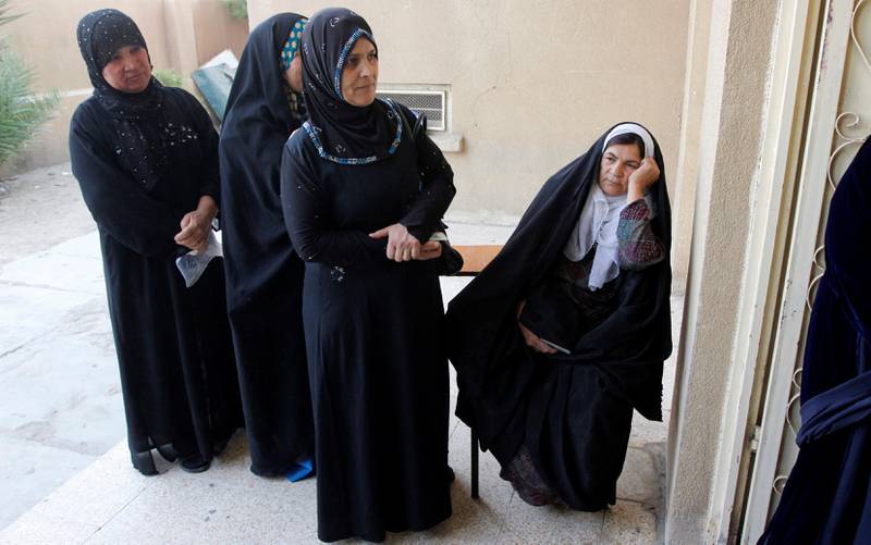 Women queue to vote in Kirkuk. Ako Rasheed / Reuters