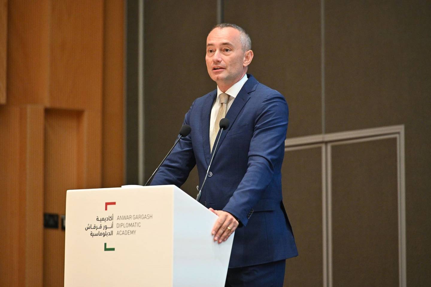 Nickolay Mladenov, director general of the Anwar Gargash Diplomatic Academy, said graduates will be able to serve the UAE’s foreign policy mission. Photo: AGDA