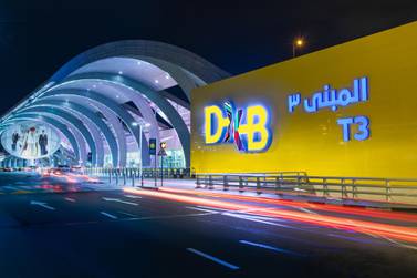 Terminal 3 departures at Dubai International Airport. Air cargo volumes at Dubai International Airport showed more resilience, growing 3.2 per cent to 550,811 tonnes during the first three months of 2021. Courtesy Dubai Airports. 