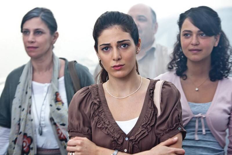Carol Abboud (Zaynab), Razane Jammal (Salama) & May El Calamawy (Aisha) (L-R) - Stills from the movie Djinn, part of the Abu Dhabi Film Festival ADFF, 2013. The film was partially filmed in Abu Dhabi.
CREDIT: Courtesy ADFF *** Local Caption ***  al22oc-Djinn-BOX-Razane.jpeg