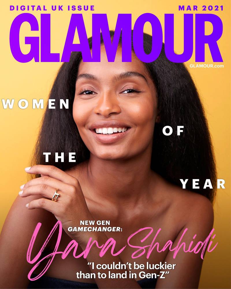 GLAMOUR Women of the Year Cover - Yara Shahidi. GLAMOUR UK/AFSHIN SHAHIDI/via REUTERS THIS IMAGE HAS BEEN SUPPLIED BY A THIRD PARTY. MANDATORY CREDIT. NO RESALES. NO ARCHIVES. FOR NEWS ACCESS ONLY IN THE REPORTING OF GLAMOUR WOMEN OF THE YEAR AWARDS 2021: THE GAMECHANGERS -  IMAGES CANNOT BE CROPPED OR ALTERED. NO NEW USES AFTER APRIL 12, 2021