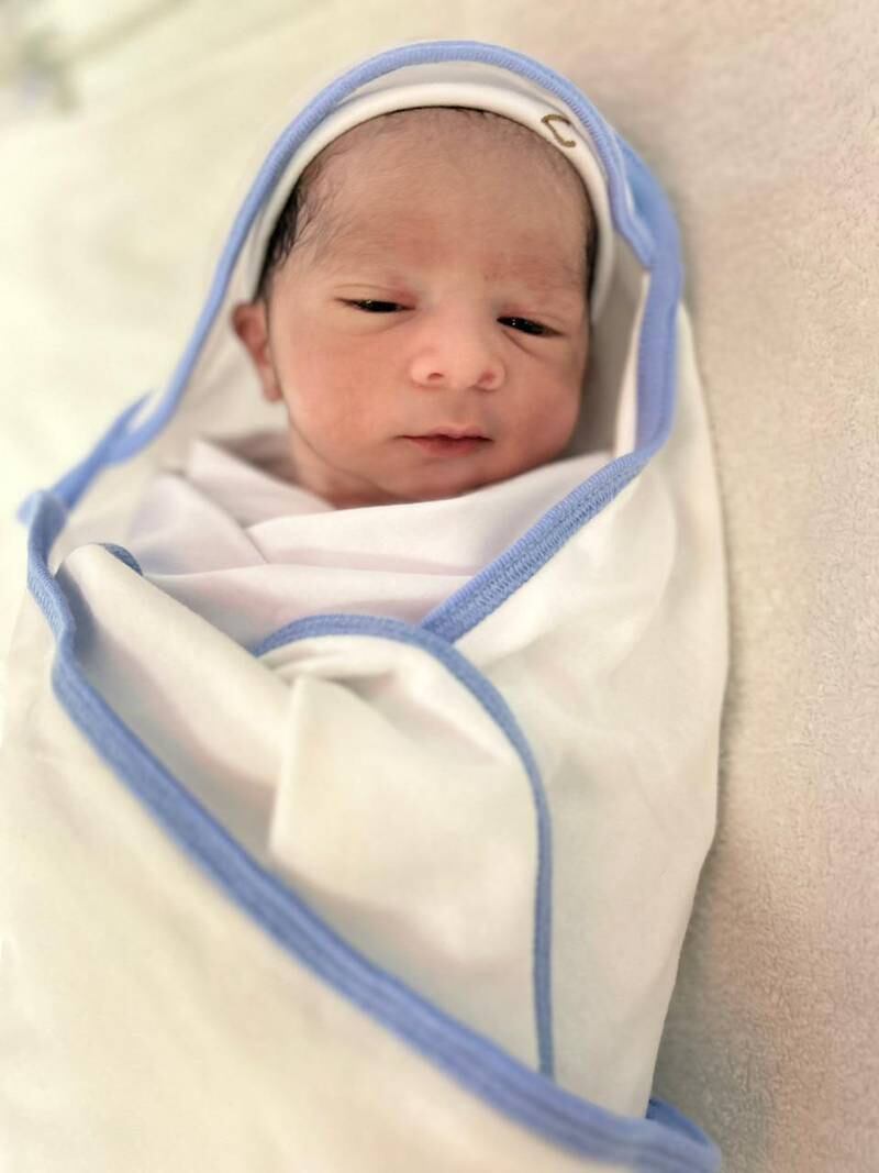 Emirati baby boy Mayed at Burjeel Medical City. Photo: Burjeel Medical City