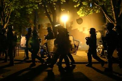 France had deployed 45,000 officers overnight to tackle the violence.  AP