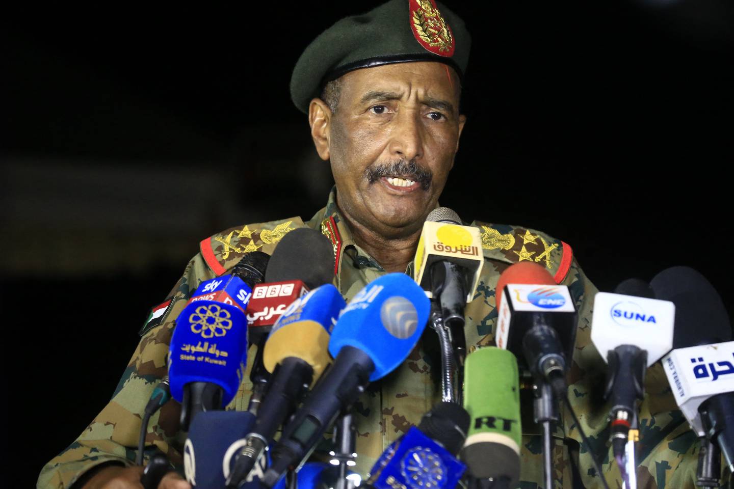 Sudan's military leader, Gen Abdel Fattah Al Burhan. AFP