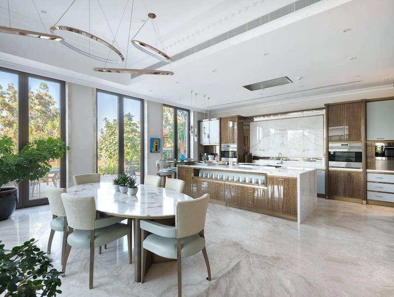 The kitchen comes complete with high-end finishings. Courtesy Luxhabitat Sotheby's International Realty