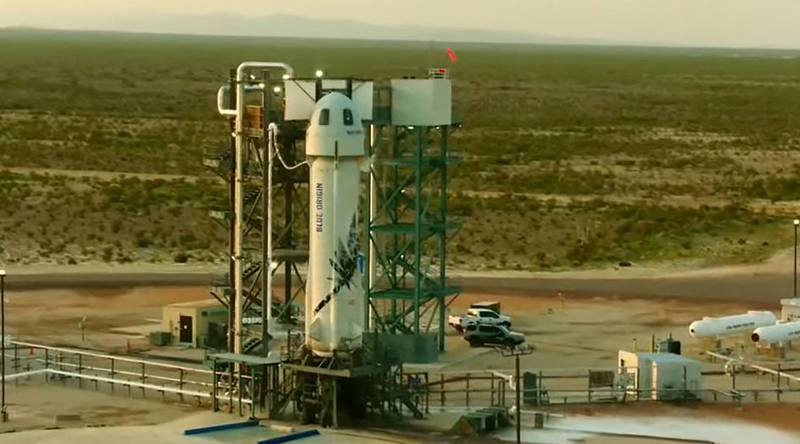 The launch pad. Blue Origin’s first crewed mission was an 11-minute flight from Texas and back. Reaching an altitude of 106 kilometres, it coincided with the 52nd anniversary of the first Moon landing.