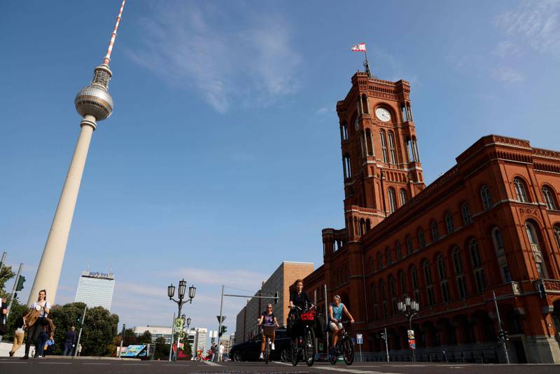 9th: Berlin - 3.3% rise from Jan-June. AFP