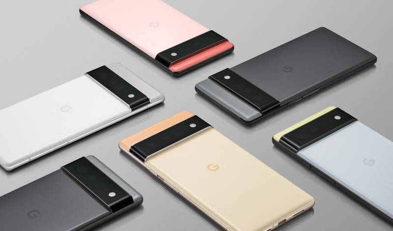 Google's Pixel 6 phone comes with a distinctive graphic and vibrant look. Photo: AFP
