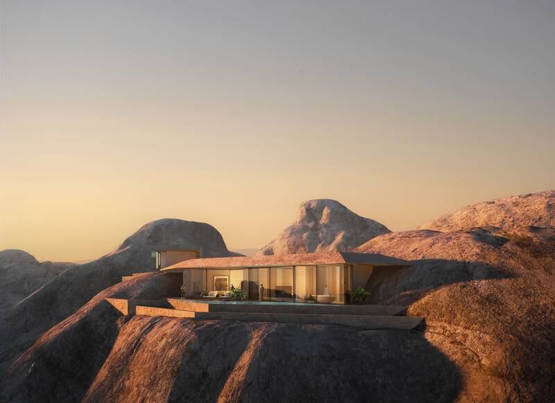 The first hotel to be announced at Saudi Arabia's Red Sea Project is an eco-friendly mountain resort built into the mountains.