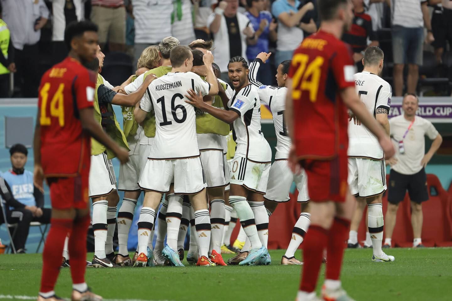 Image for As it happened: Germany snatch vital point after Morocco's magic