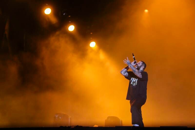Post Malone performed at the Rock in Rio Lisbon festival in Lisbon in June 2022. EPA