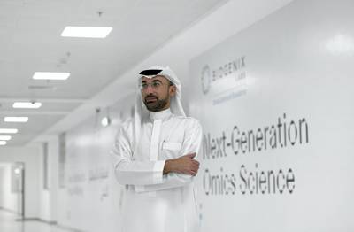 Abu Dhabi, United Arab Emirates - Dr. Walid Zaher, Chief Research Officer for G42 Healthcare at Omics Labs, Masdar City. Khushnum Bhandari for The National