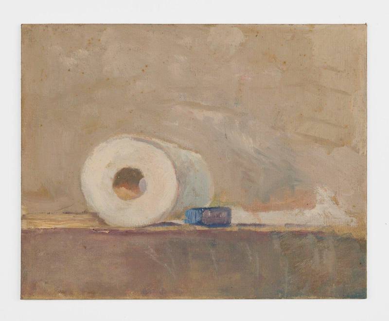 Thomas Kinkade's 'Untitled (Toilet Paper)' was originally painted circa 1978 and has been locked away from public view for decades. Courtesy Kinkade Family Foundation