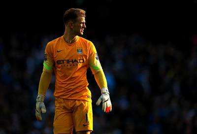 Joe Hart of Manchester City looks on during Manchester City’s match against Crystal Palace at Etihad Stadium on December 20, 2014 in Manchester, England. Alex Livesey / Getty Images