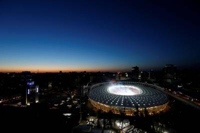 General view of the stadium in Kiev before the final. Valentyn Ogirenko / Reuters