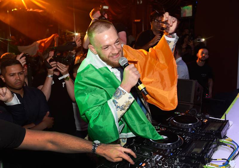 Conor McGregor attends his after fight party and his Wynn Nightlife residency debut at the Encore Beach Club on August 27, 2017 in Las Vegas, Nevada.