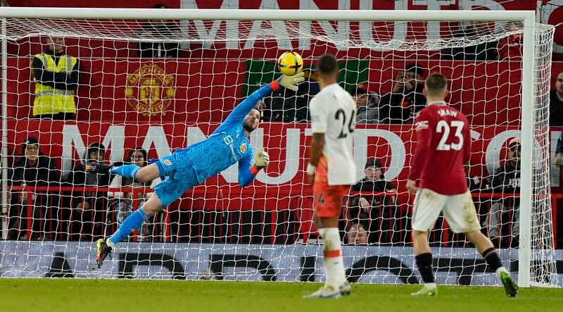 PREMIER LEAGUE TEAM OF THE WEEK: GK: David de Gea (Manchester United). The sort of match-winning performance he routinely delivered at his peak, De Gea was unbeatable against West Ham, producing several top-class saves to protect the win at Old Trafford. EPA