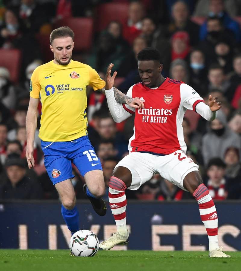 Folarin Balogun: 5 - The youngster struggled to make an impact, playing in a wider role than he usually does in the youth team. The forward had two big chances, with one free header going wide and another chance to shoot being comfortably saved by Burge.
EPA