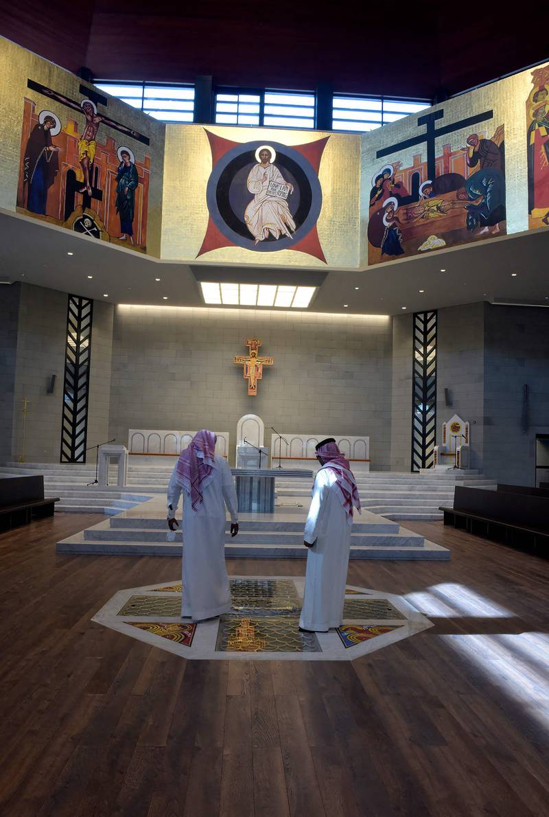 Bahrain has long allowed faiths other than Islam the freedom to worship in peace. Mazen Mahdi / AFP