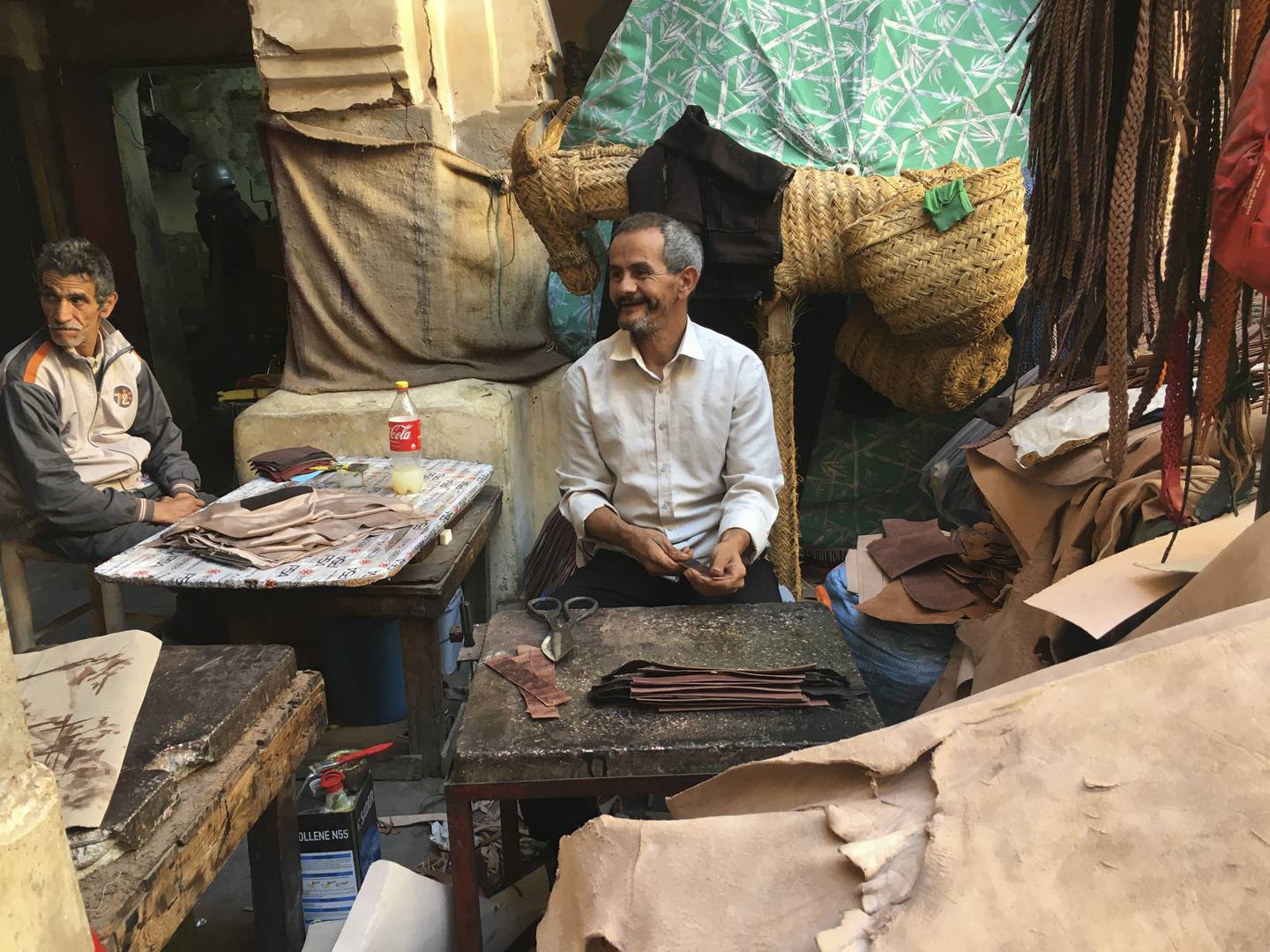 Artisans in Marrakesh's medina. Photo: John Brunton